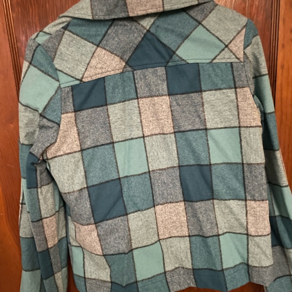 Pendleton Teal and Gray Wool Jacket - image 4